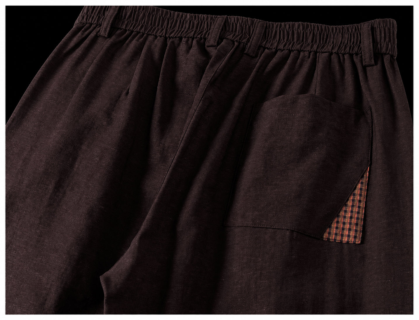 Murray Old Money Retro Linen - Lyocell Pleated Trousers - COFFEEBROWN