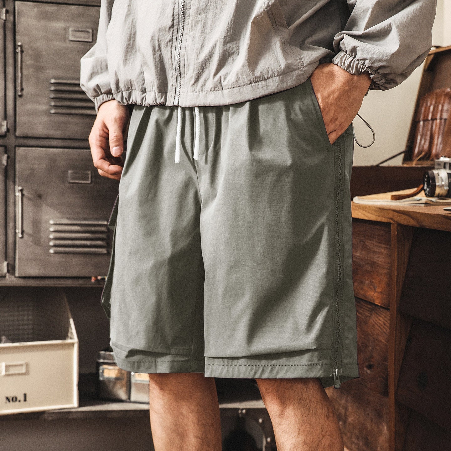 Quick-Dry Active Sports Shorts - GREY
