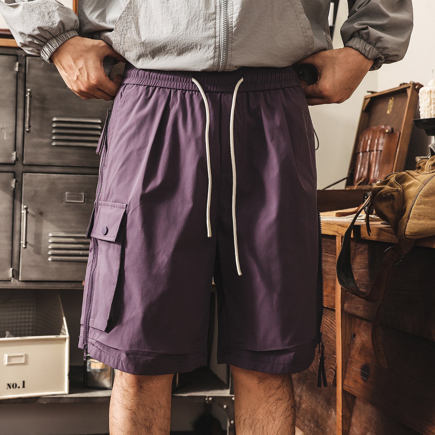 Quick-Dry Active Sports Shorts - PURPLE