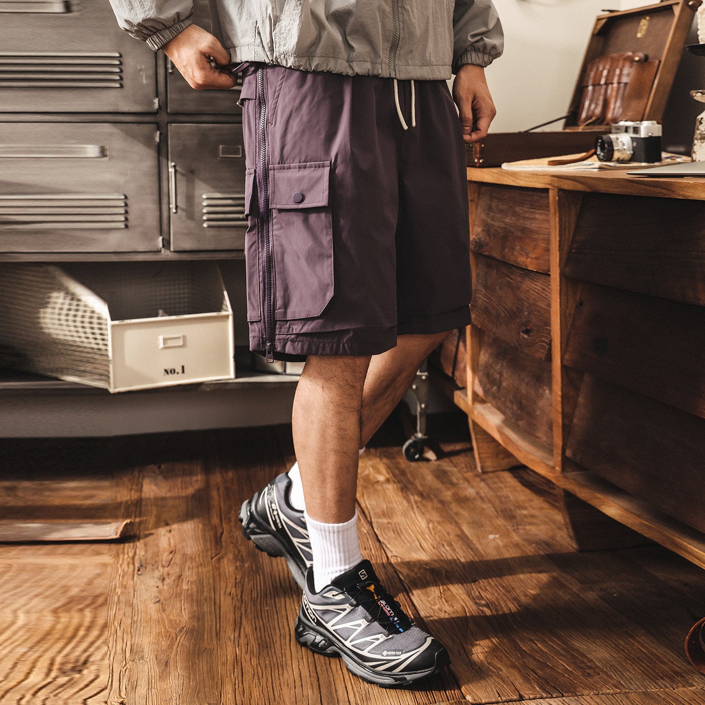Quick-Dry Active Sports Shorts - PURPLE