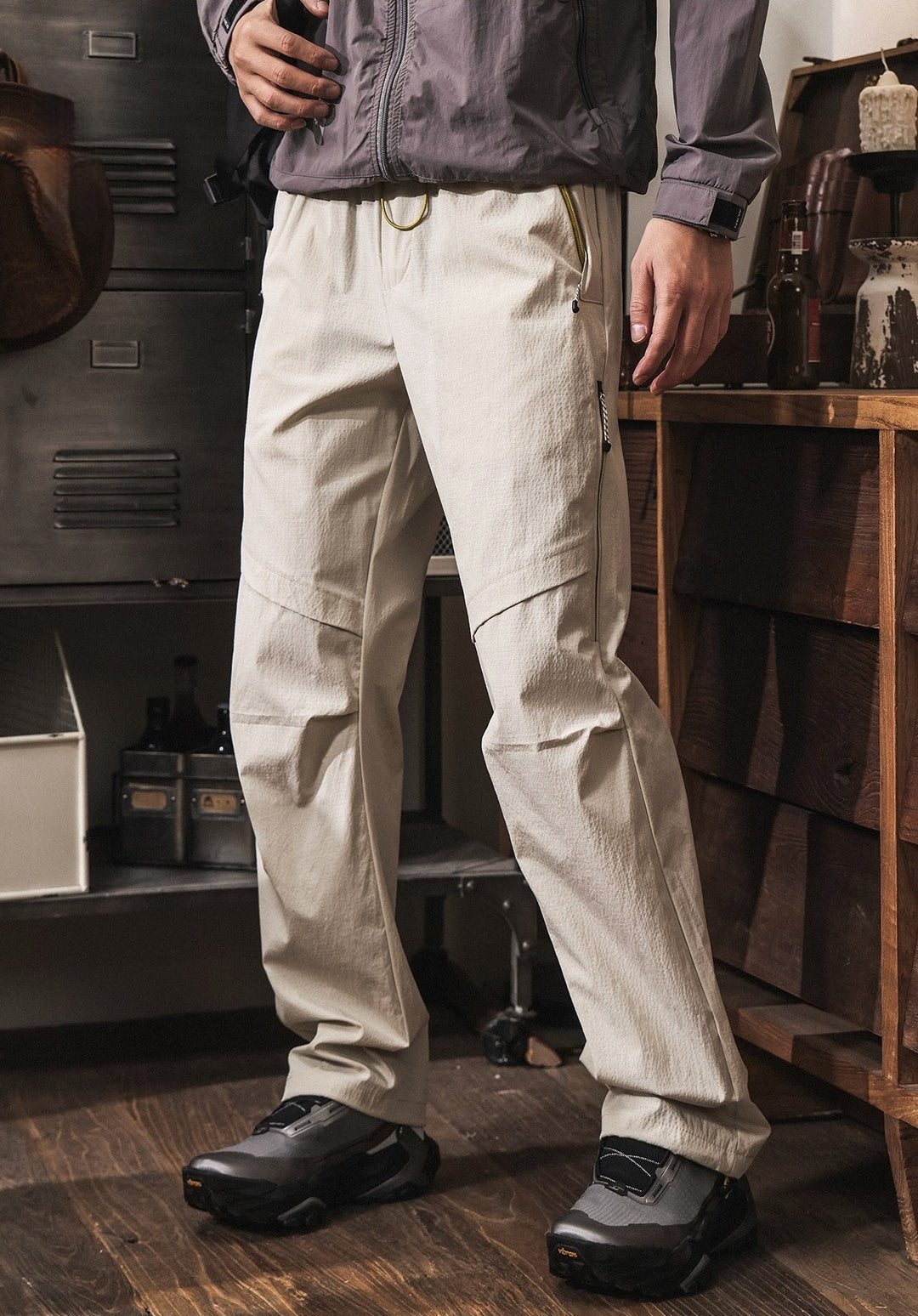 Wear Resistant Wrinkle Free Quick Drying Paratroopers Cargo Pants - APRICOT