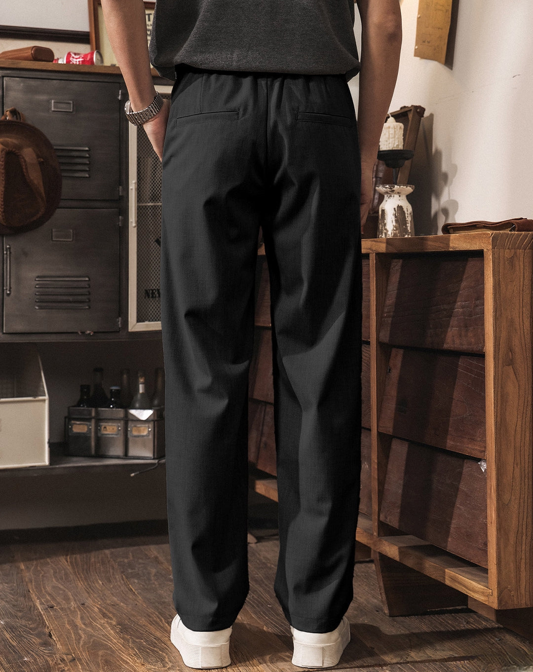 Business Casual Trousers - BLACK