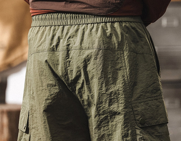 Quick-Drying Hiking Light Weight Detachable Green Cargo Pant