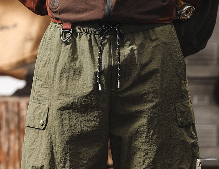 Quick-Drying Hiking Light Weight Detachable Green Cargo Pant