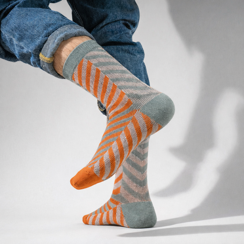 100% Combed Cotton Mid-Calf Winter Socks