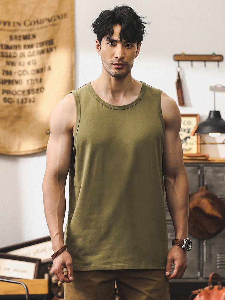 Olive Green Sleeveless Tank