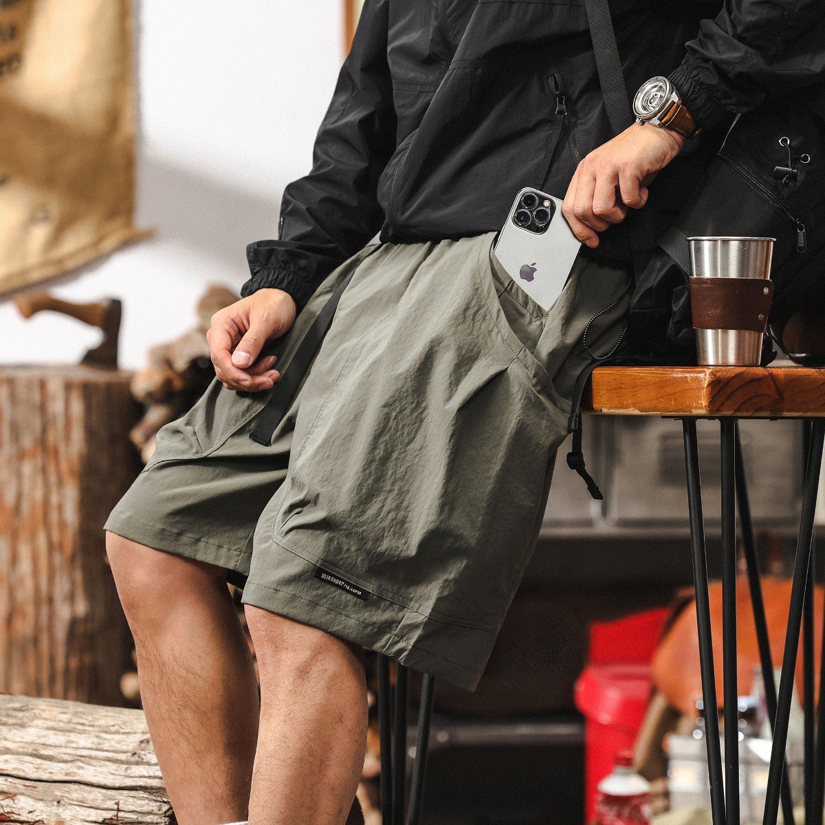 UrbanTrail Utility Shorts - K202504121525_ARMYGREEN