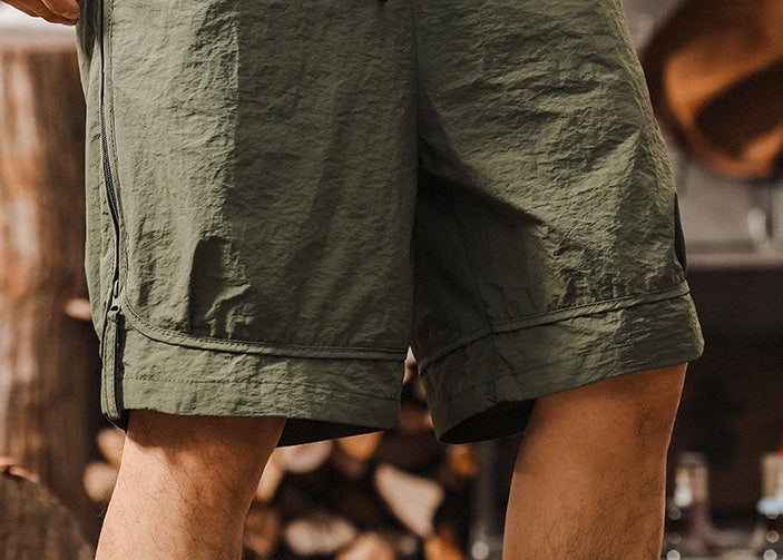 SummitZip Utility Shorts - K202504081214_OLIVE