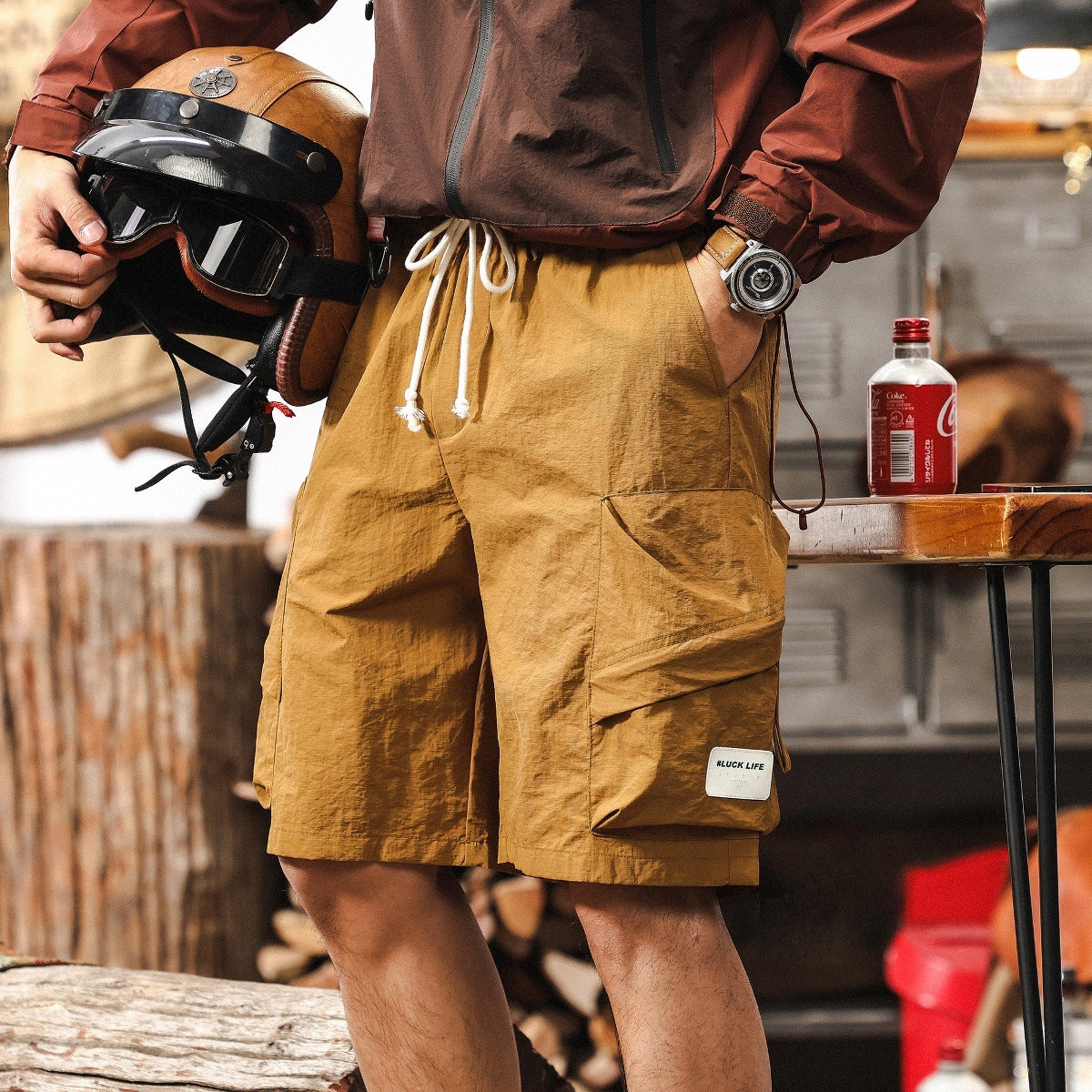 SummitGear Cargo Shorts - Z2025040523_TURMERIC