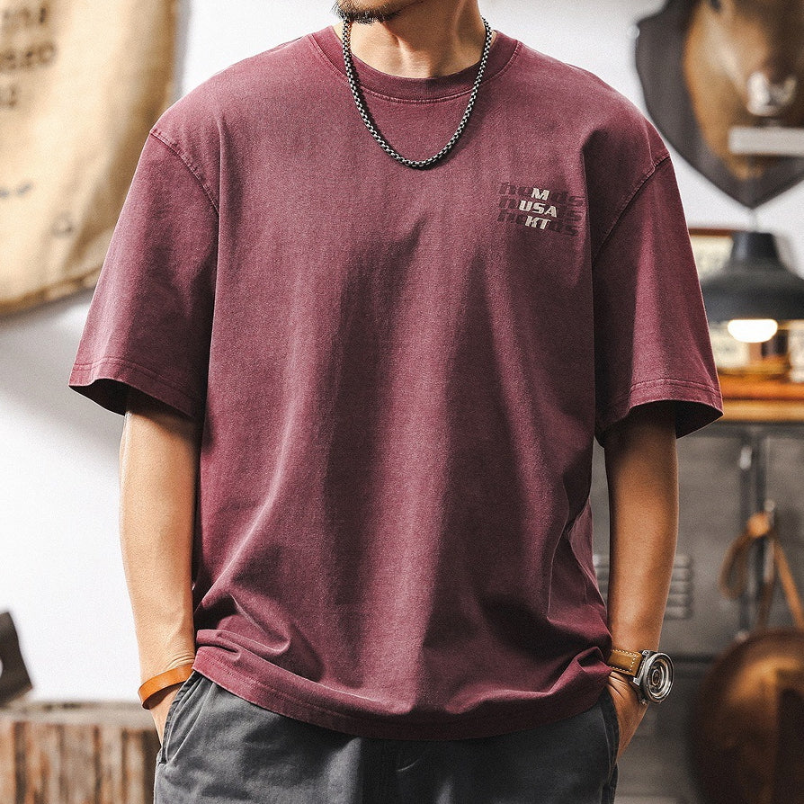 Vintage Maroon Street Tee