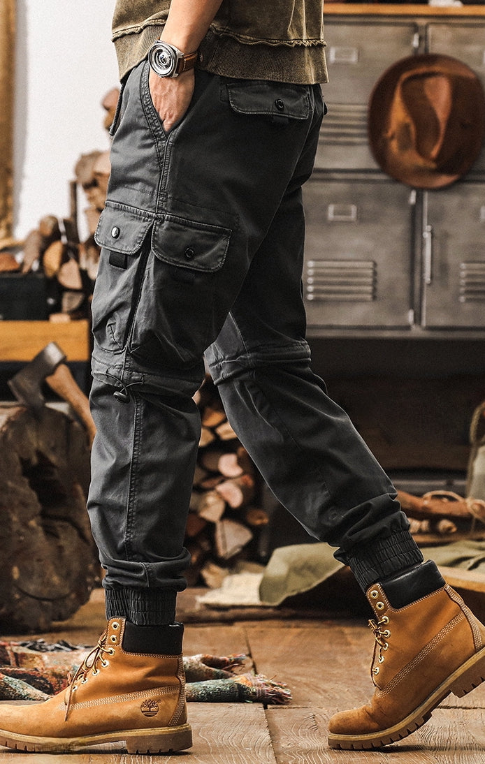 Men's Multi-Pocket Convertible Cargo Pants – T.H.E.N.D : Rugged Luxury