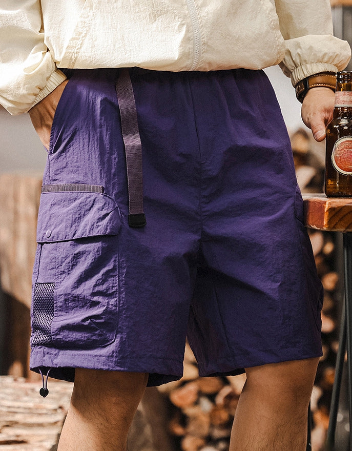 Violet Venture Cargo Shorts - Z2025040415_HIBISCUSPURPLE