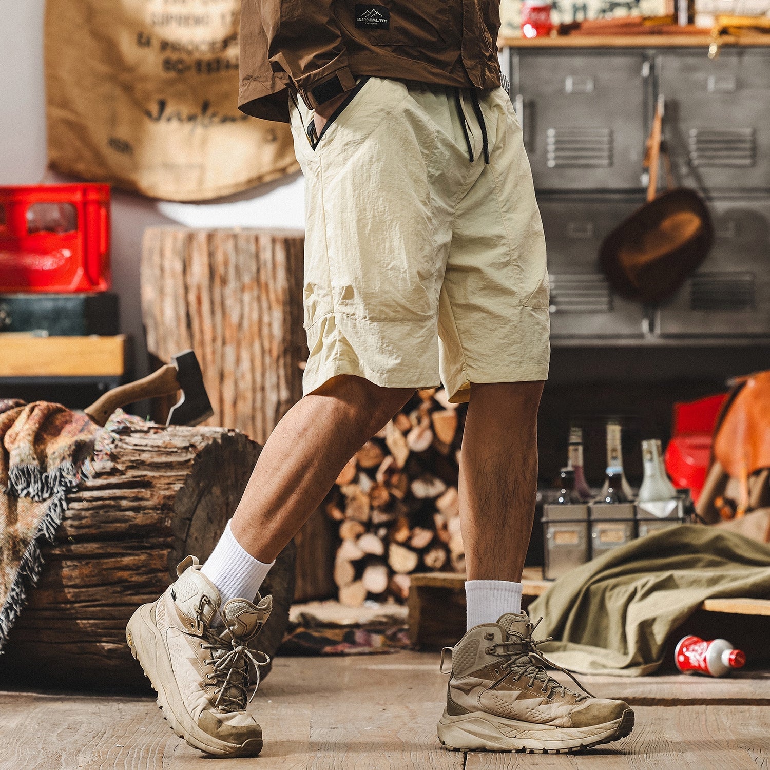 SummitFlex Lightweight Quick Drying Cargo Shorts – Desert Sand - K202504161341_OFFWHITE