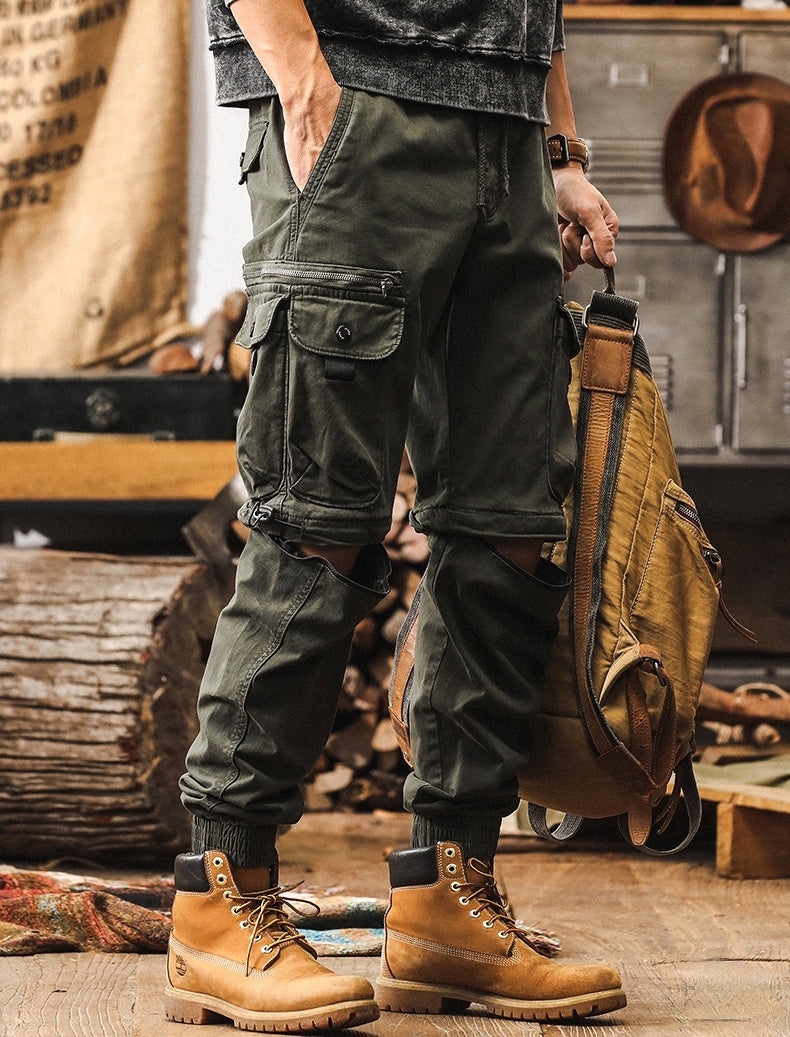Men's Multi-Pocket Convertible Cargo Pants