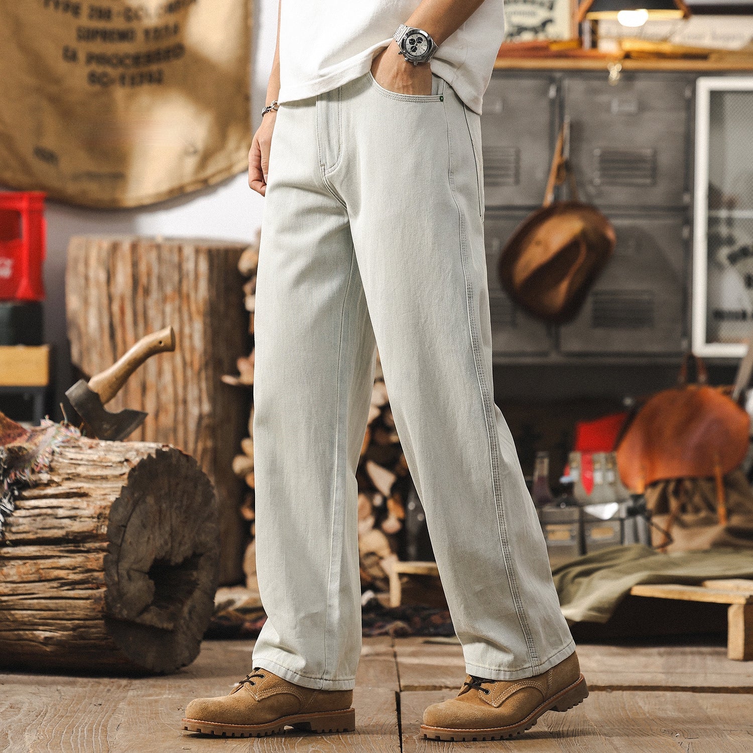 Glacier Stone Relaxed Fit Jeans