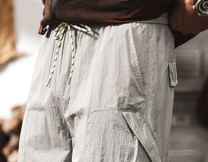 Quick-Drying Hiking Detachable functional Pants in Grey