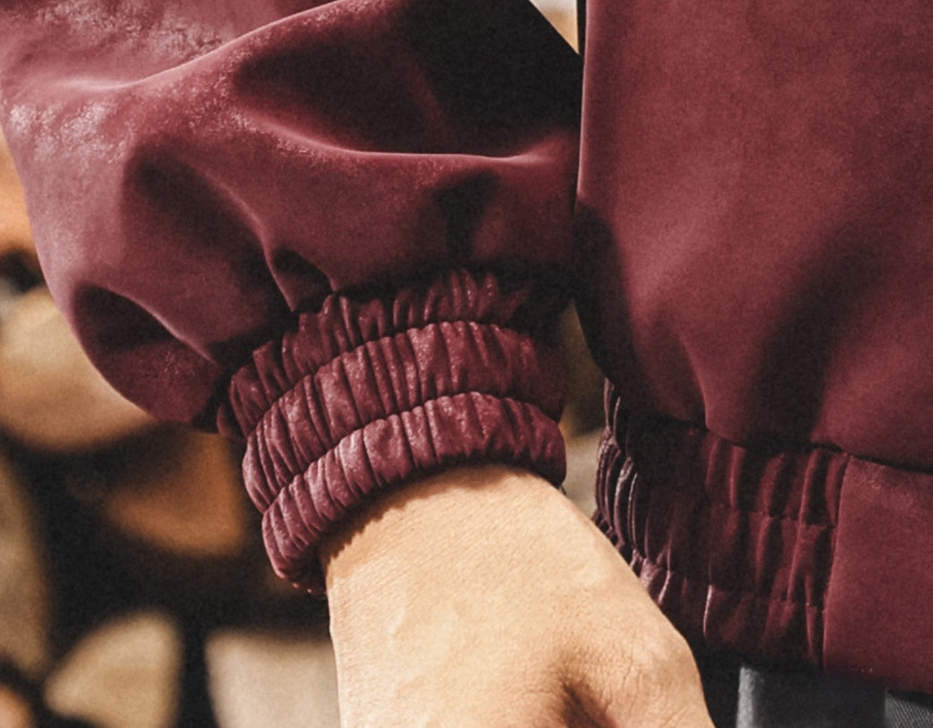 Tie-Dye Distressed Leather Jacket