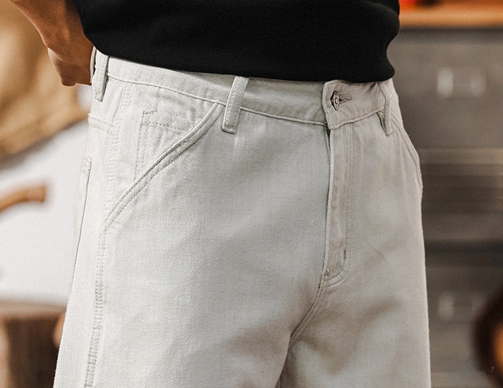 White Loose Retro Fit Jeans