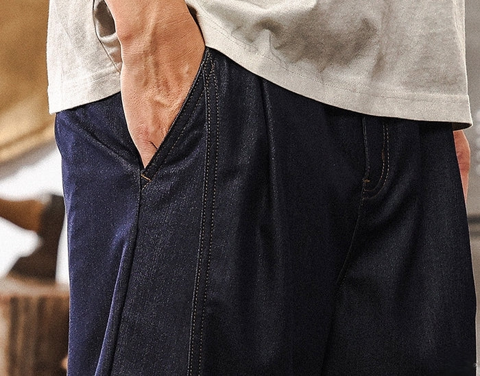 IndigoForm Tailored Denim Shorts - Z2025040716_BLUE