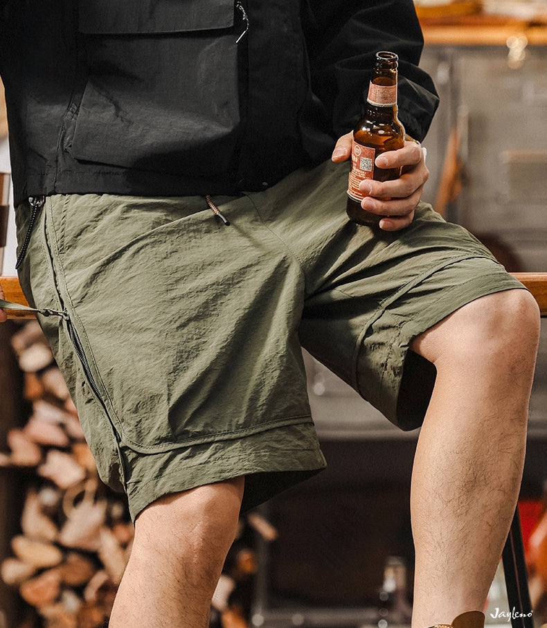 SummitZip Utility Shorts - K202504081214_OLIVE