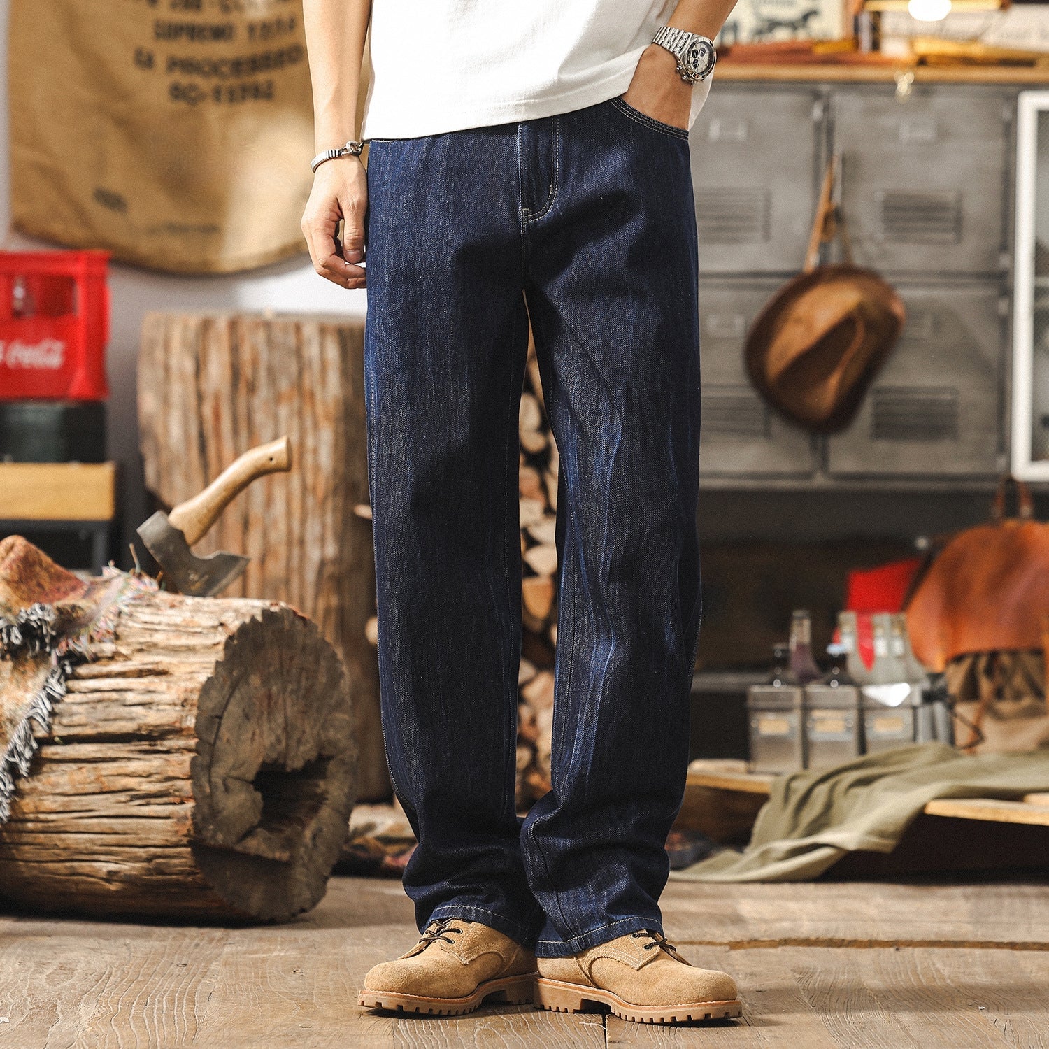 Blue Relaxed Fit Denim