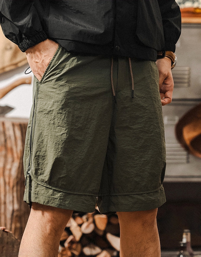 SummitZip Utility Shorts - K202504081214_OLIVE