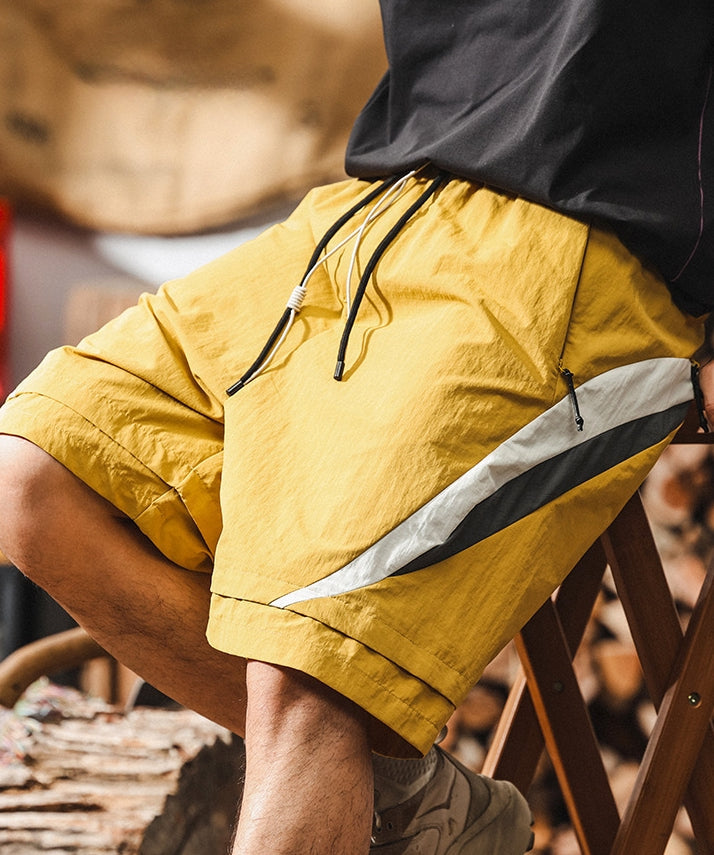 Velocity Track Quick Drying Cargo Shorts – Solar Yellow - K202504161024_YELLOW