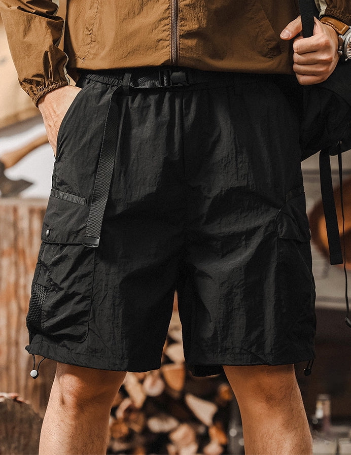 UrbanScout  Cargo Shorts – Midnight Black - Z2025040415_BLACK