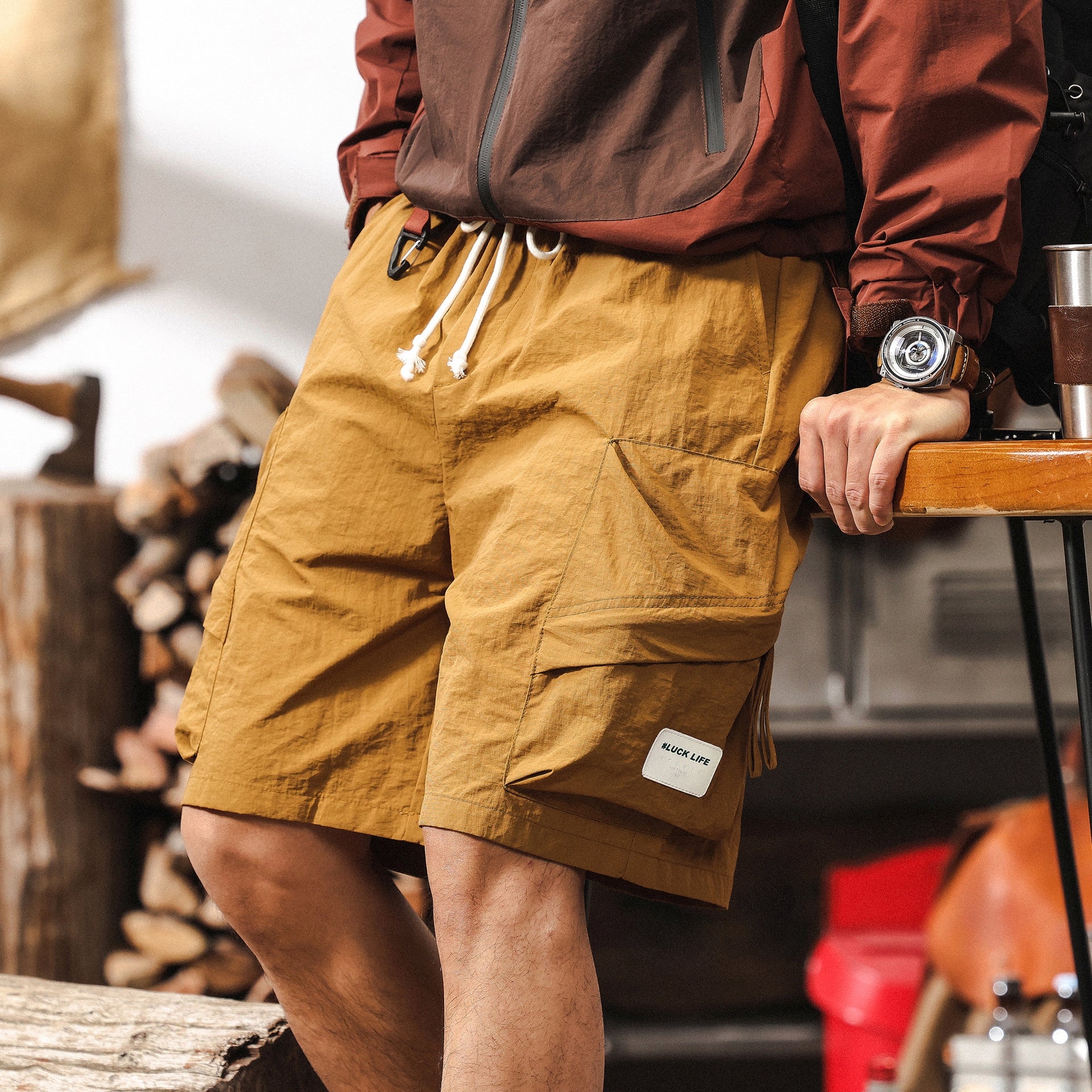 SummitGear Cargo Shorts - Z2025040523_TURMERIC