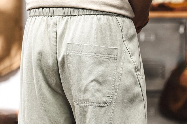 Wear Resistant Wide-Leg Streetwear Pants in Grey
