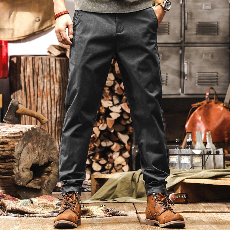 Men's Dark Gray Chino Work Pants