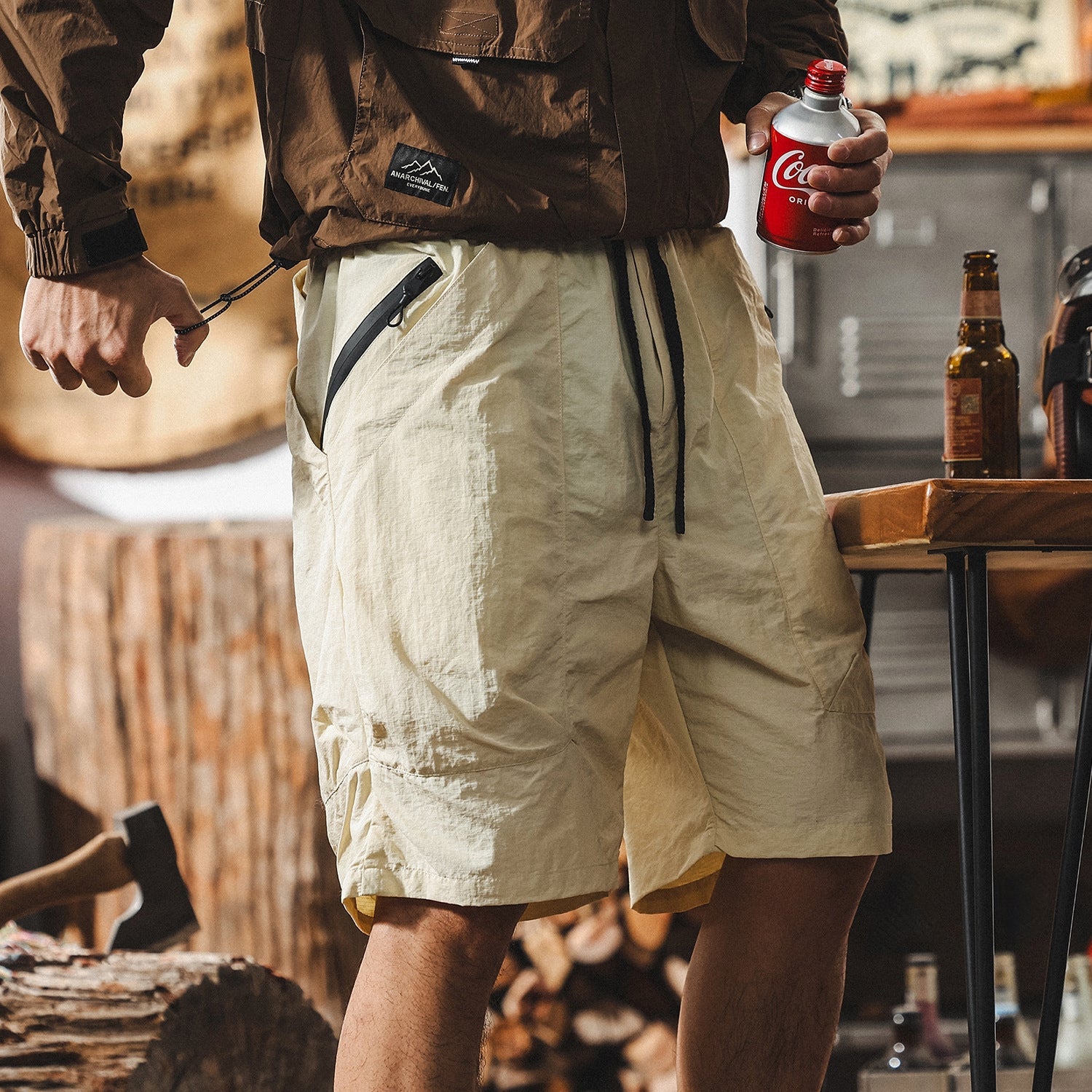 SummitFlex Lightweight Quick Drying Cargo Shorts – Desert Sand - K202504161341_OFFWHITE