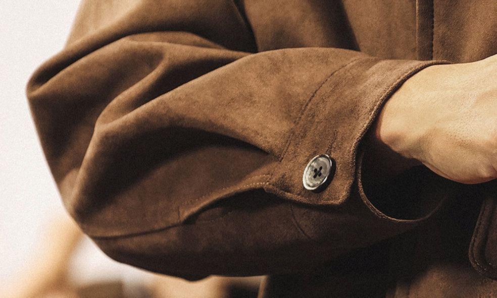 Suede Mocha Bomber Jacket