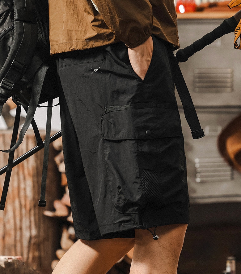 UrbanScout  Cargo Shorts – Midnight Black - Z2025040415_BLACK