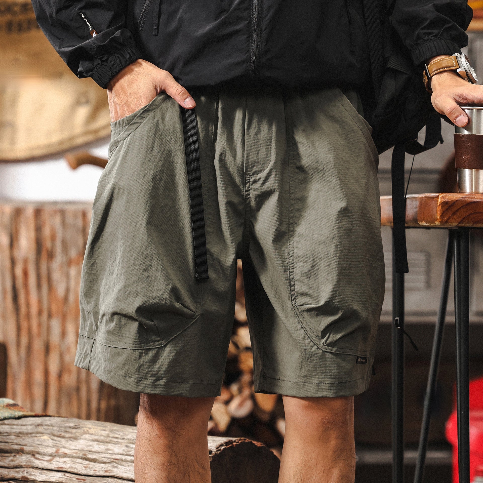 UrbanTrail Utility Shorts - K202504121525_ARMYGREEN