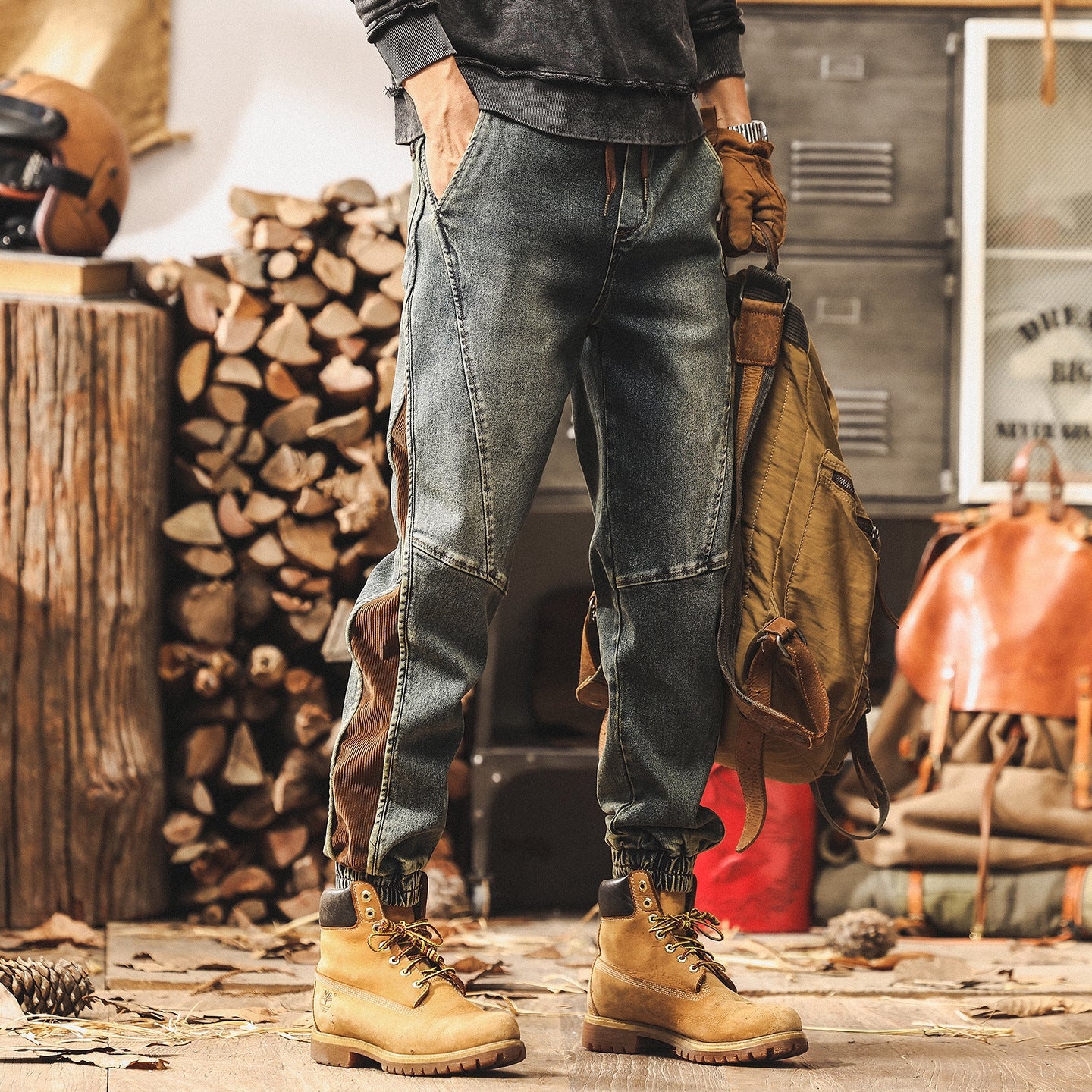 Contour Denim Joggers