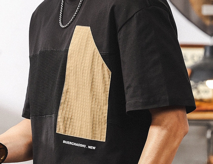Modern Contrast Patch Tee