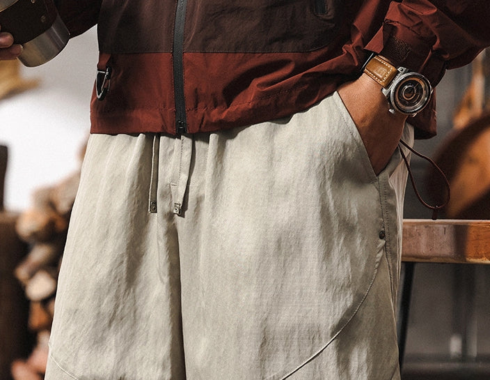 Alpine Drift Utility Shorts – Fog Grey - K202504171558_BEIGE