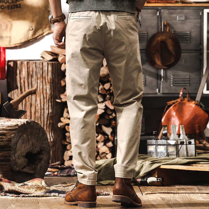 Men's Beige Chino Work Pants