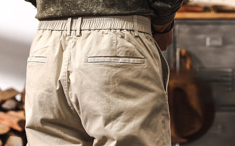 Men's Beige Chino Work Pants