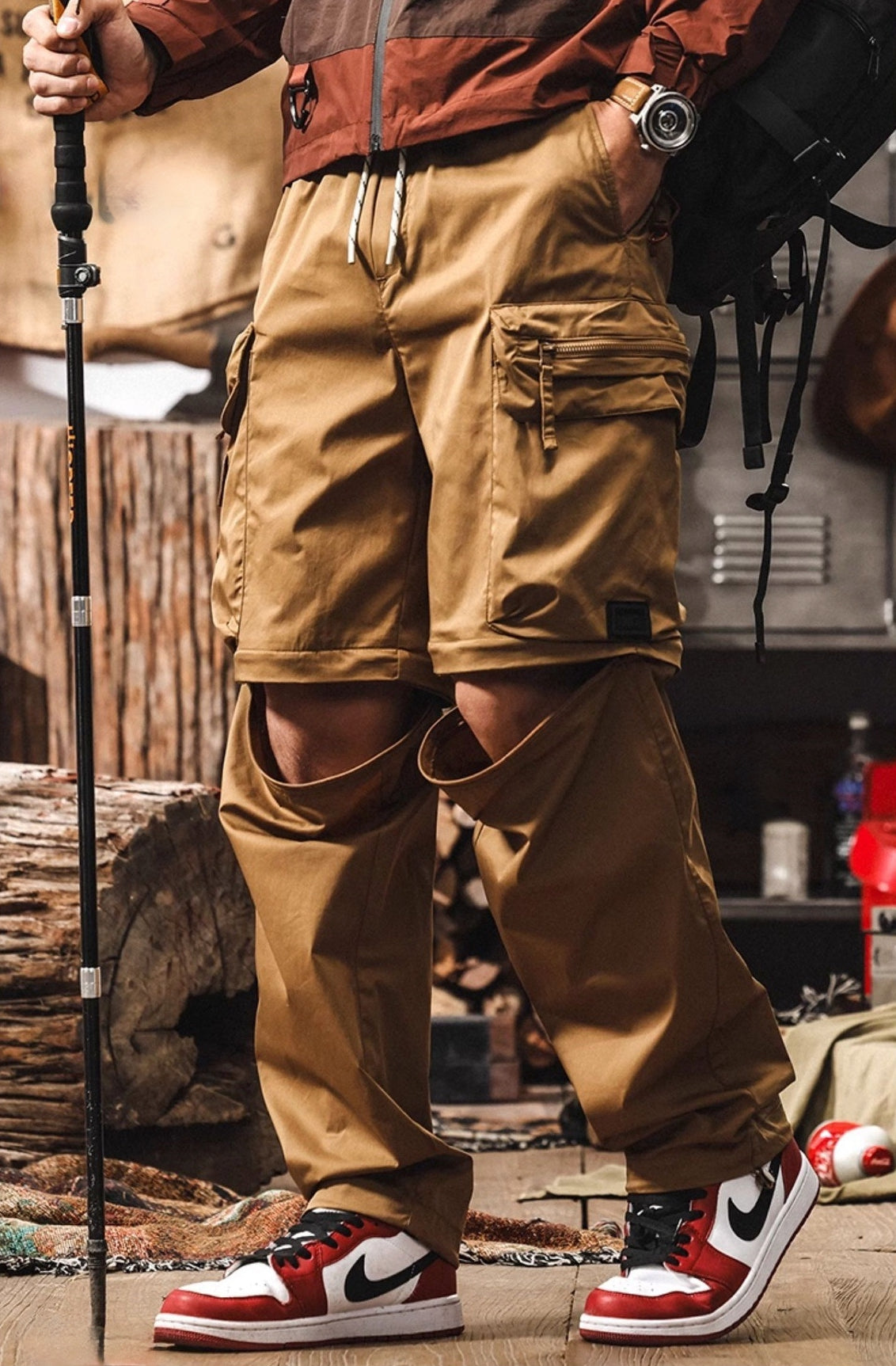 Caramel Cargo Detachable Hiking Trouser