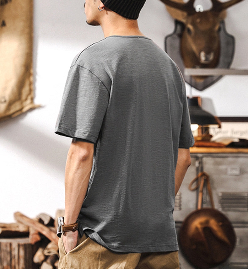 Classic Henley Button Tee