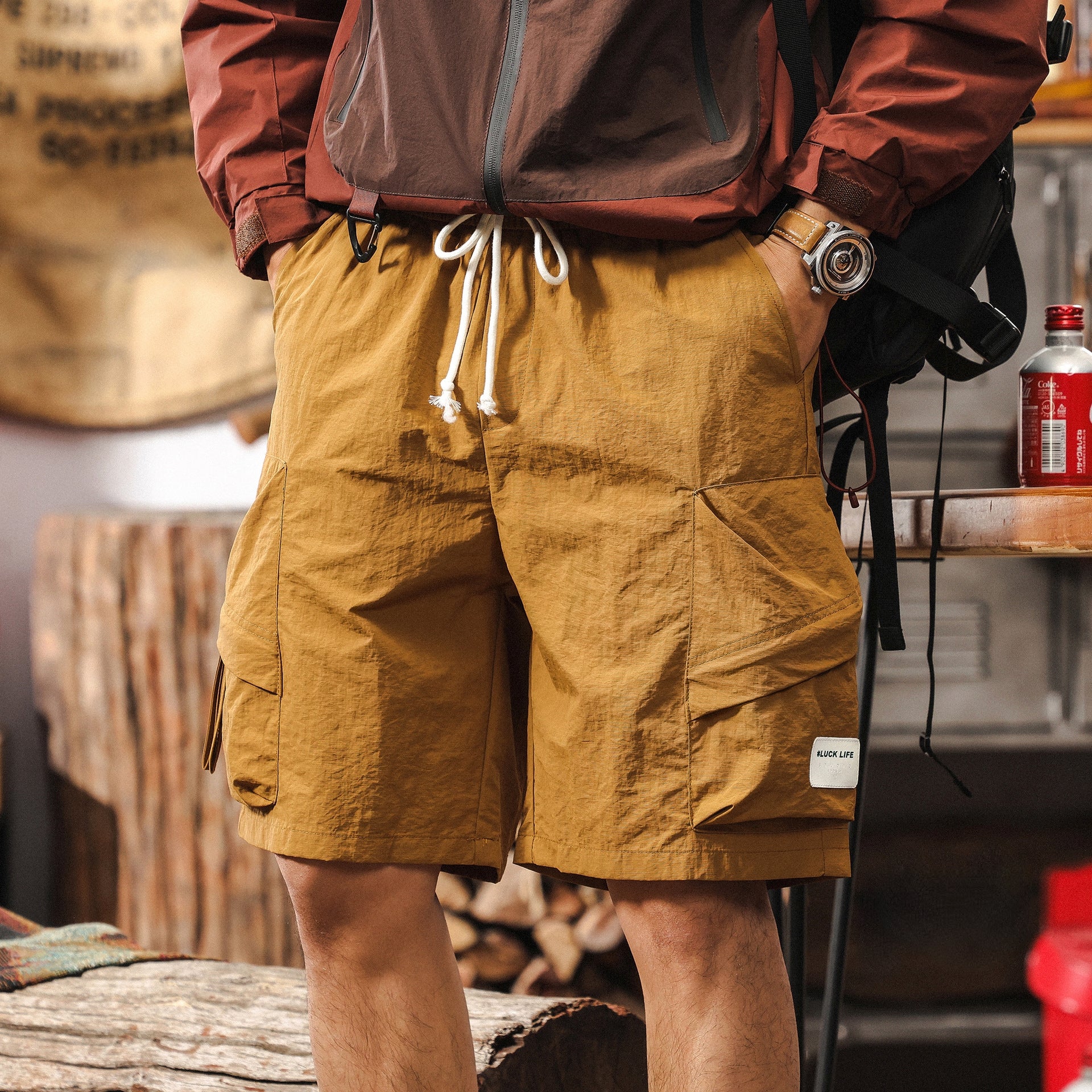 SummitGear Cargo Shorts - Z2025040523_TURMERIC