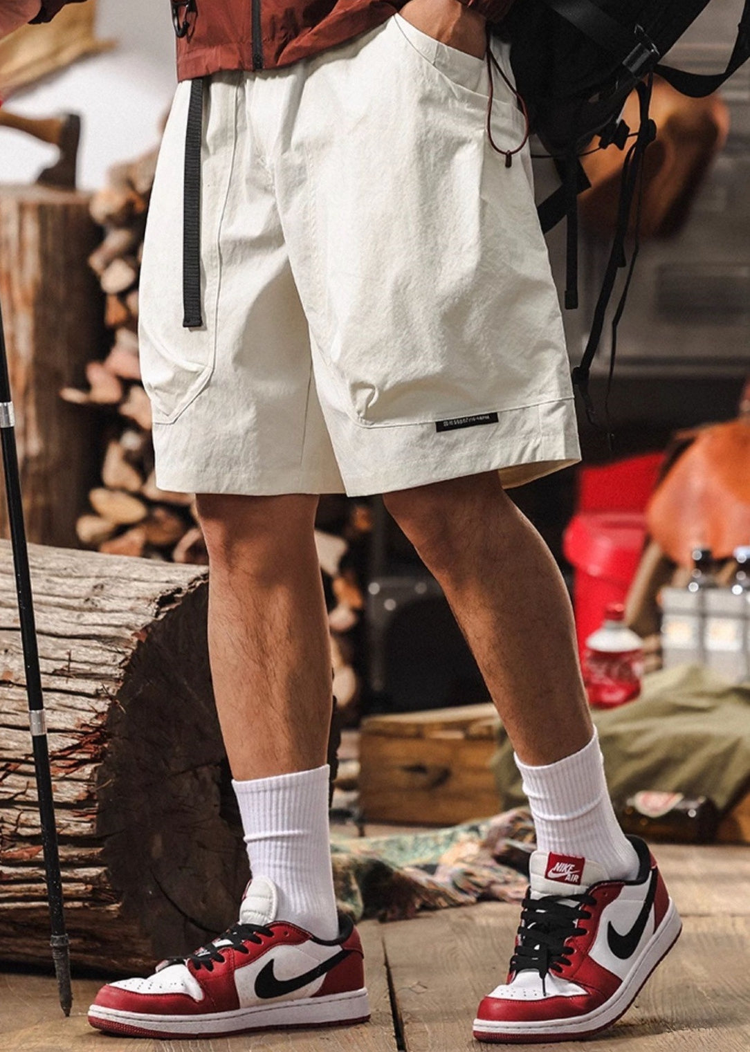 Alpine Drift Shorts- K202503291307_WHITE