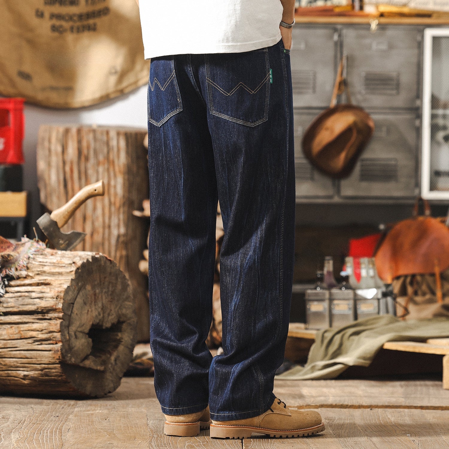 Blue Relaxed Fit Denim