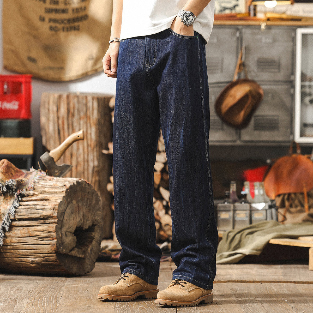 Blue Relaxed Fit Denim