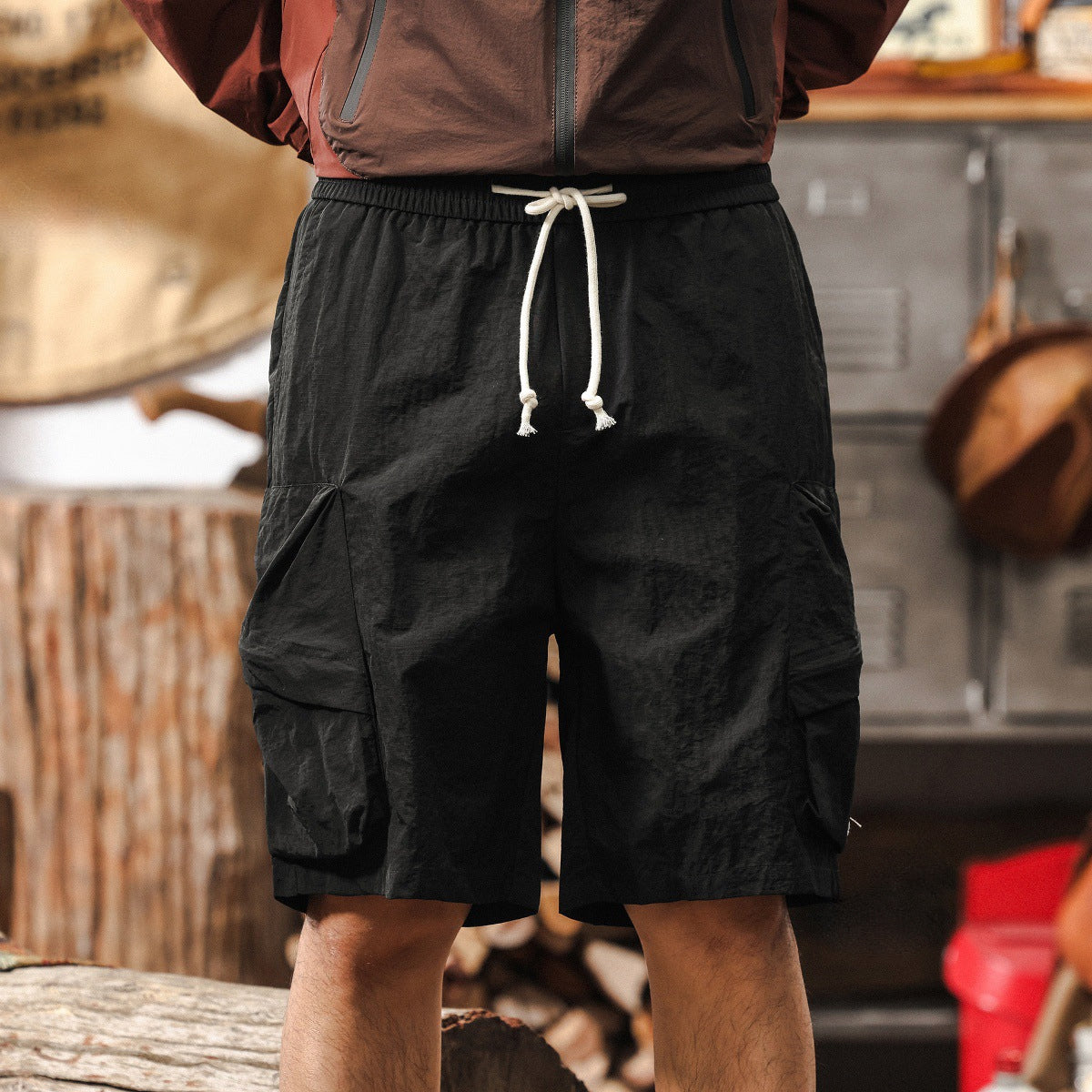 StealthGear Cargo Shorts - Z2025040523_BLACK