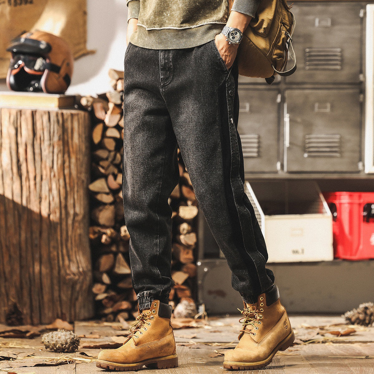 Track Edge Gray Joggers