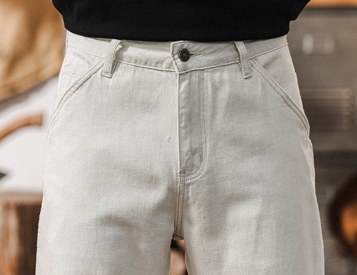 White Loose Retro Fit Jeans