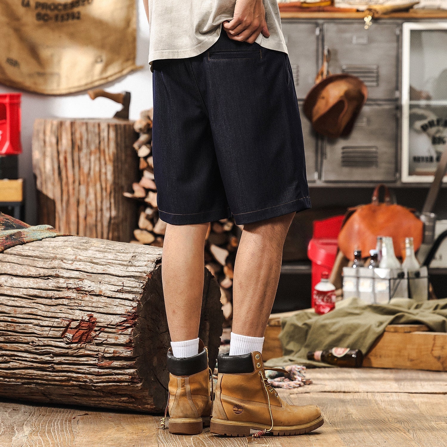 DenimEase Classic Shorts - Z2025040716_BLACK